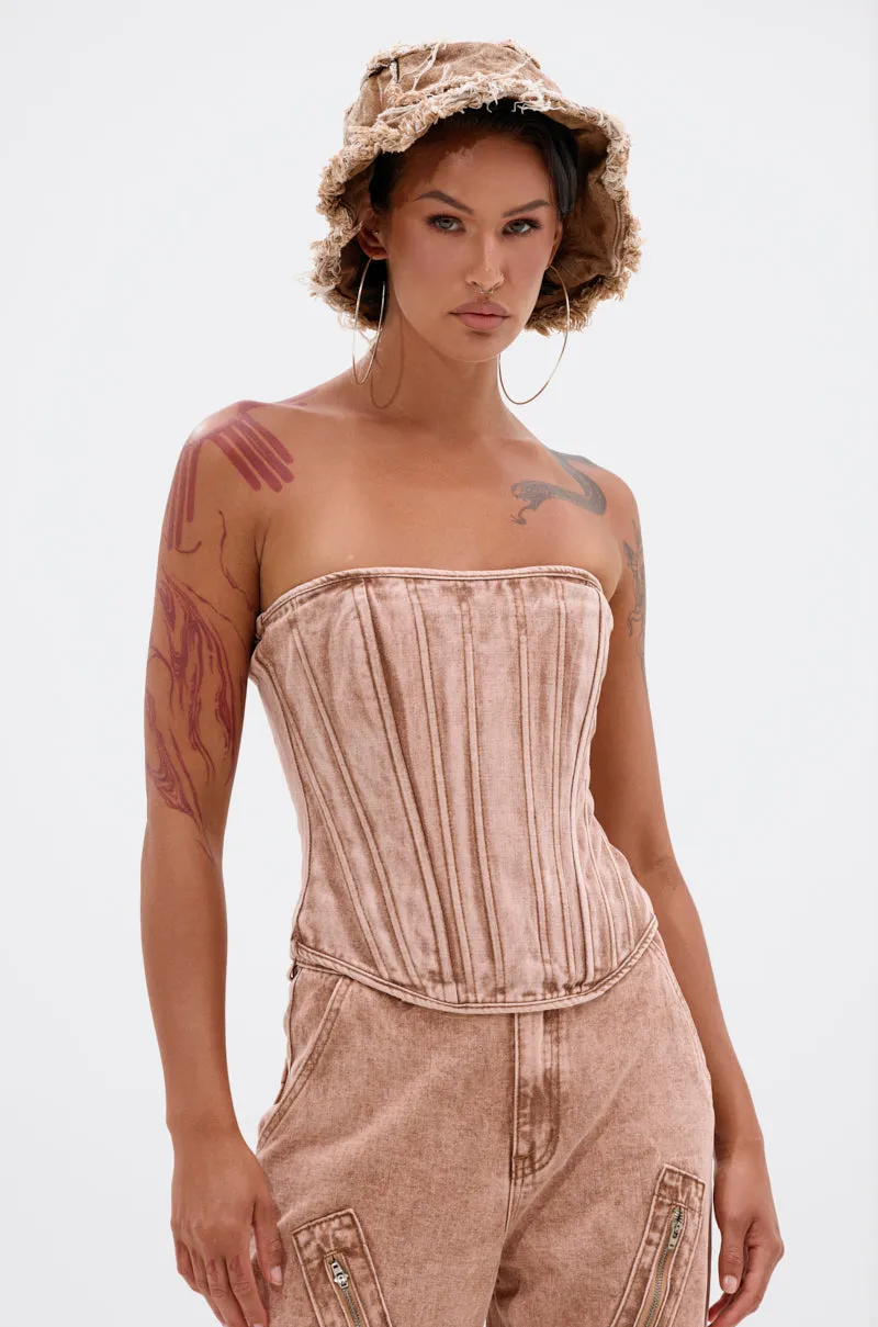 NEW ITEM DENIM CORSET sold by AKIRA product image thumbnail 2