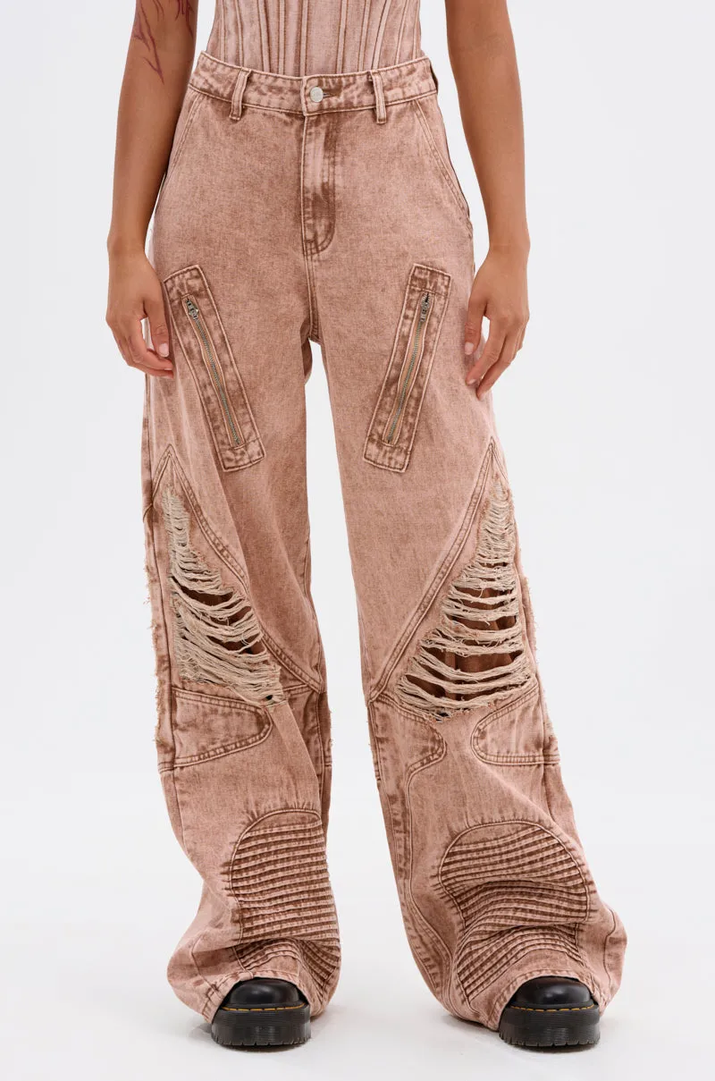 NEW ITEM DISTRESSED DENIM JEAN sold by AKIRA product image thumbnail 2