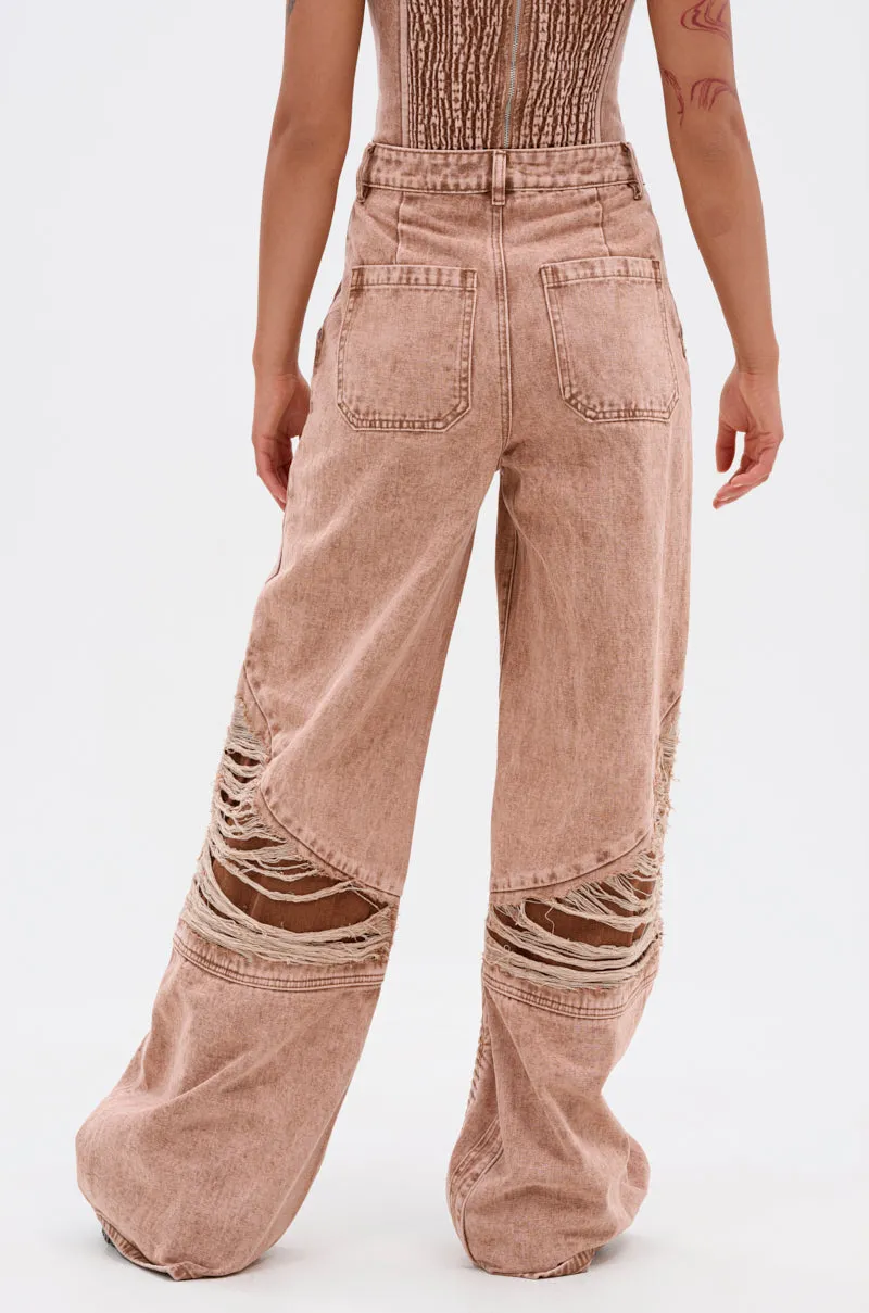 NEW ITEM DISTRESSED DENIM JEAN sold by AKIRA product image thumbnail 5