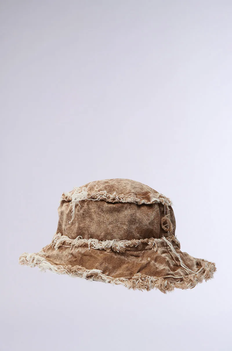 WITH IT DISTRESSED BUCKET HAT sold by AKIRA product image thumbnail 3