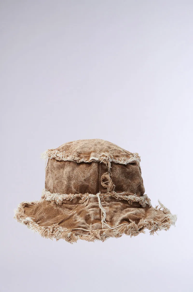 WITH IT DISTRESSED BUCKET HAT sold by AKIRA product image thumbnail 4