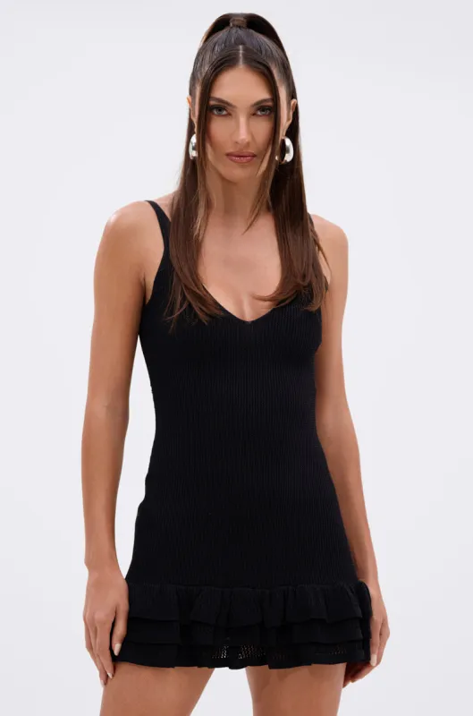 RUFFLE QUEEN MINI DRESS sold by AKIRA