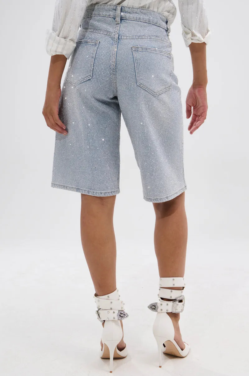 BLING BLING RHINESTONE BERMUDA SHORT sold by AKIRA product image thumbnail 5