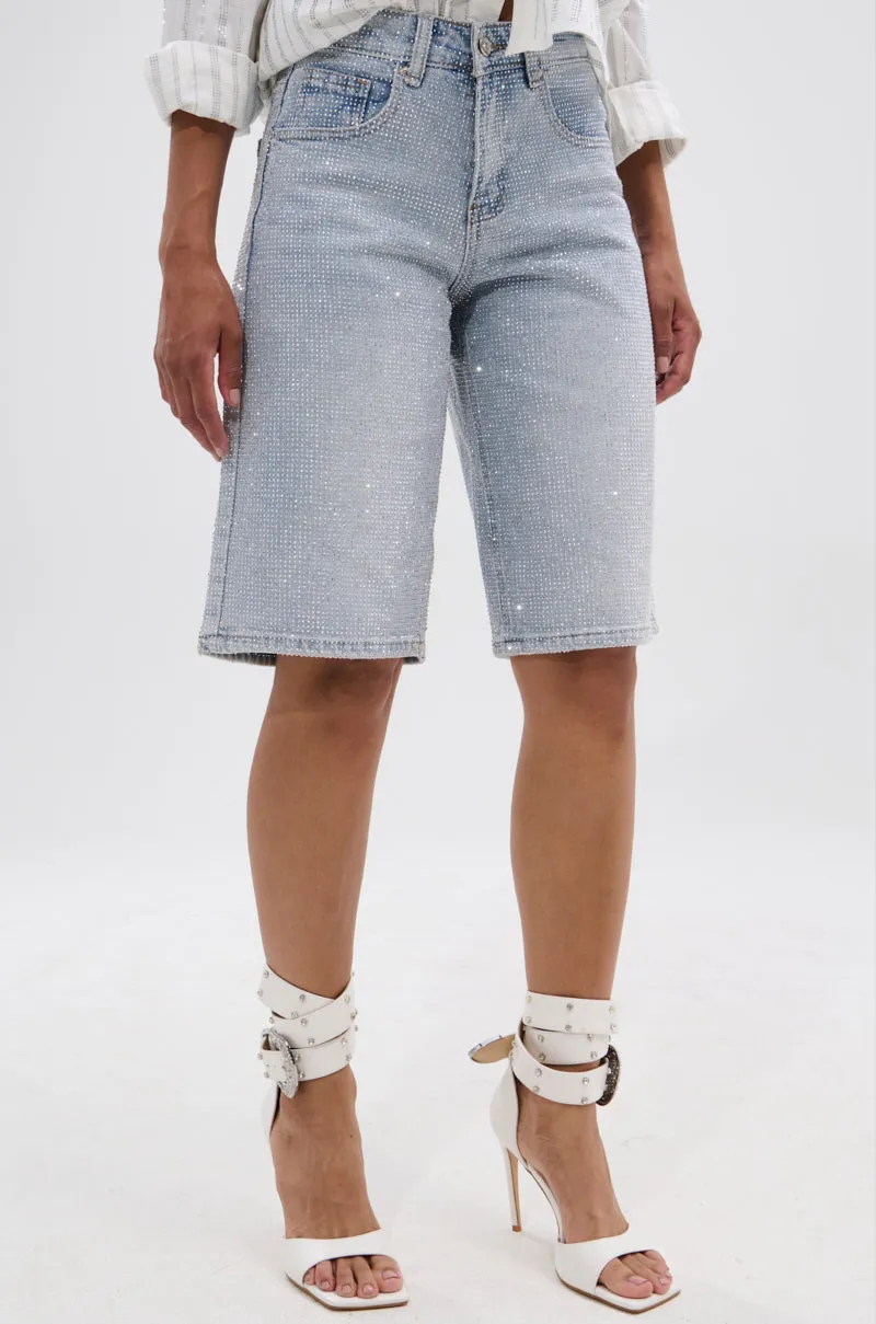 BLING BLING RHINESTONE BERMUDA SHORT sold by AKIRA product image thumbnail 3