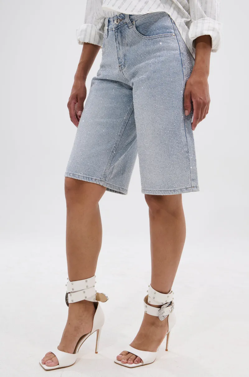 BLING BLING RHINESTONE BERMUDA SHORT sold by AKIRA product image thumbnail 2