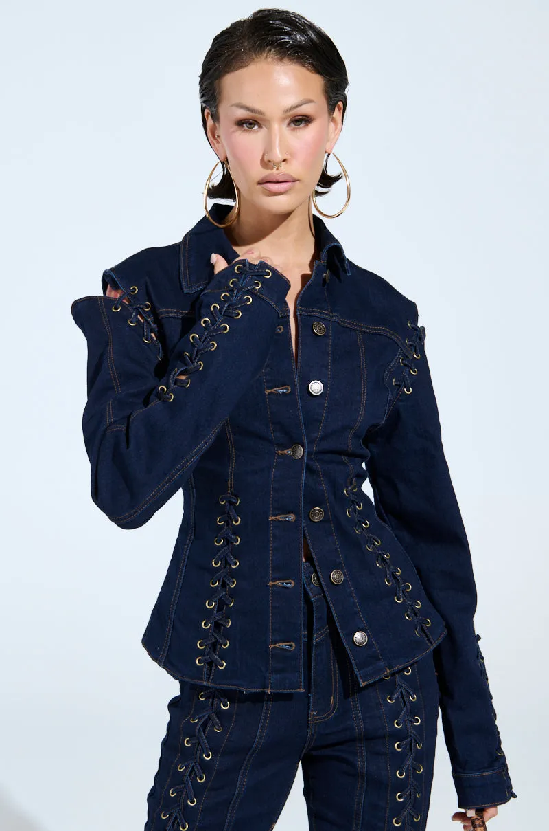 THATS ON ME BUTTON DOWN TOP sold by AKIRA product image thumbnail 2