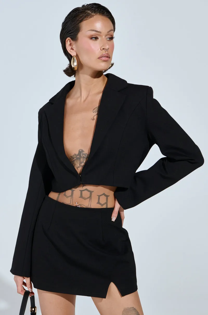 NEW CLASSIC CROPPED BLAZER sold by AKIRA product image thumbnail 3