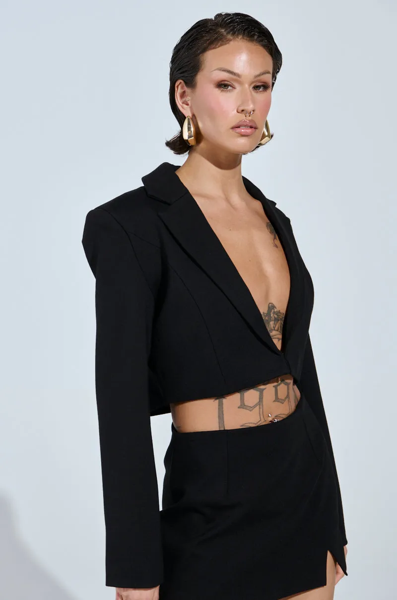 NEW CLASSIC CROPPED BLAZER sold by AKIRA product image thumbnail 5