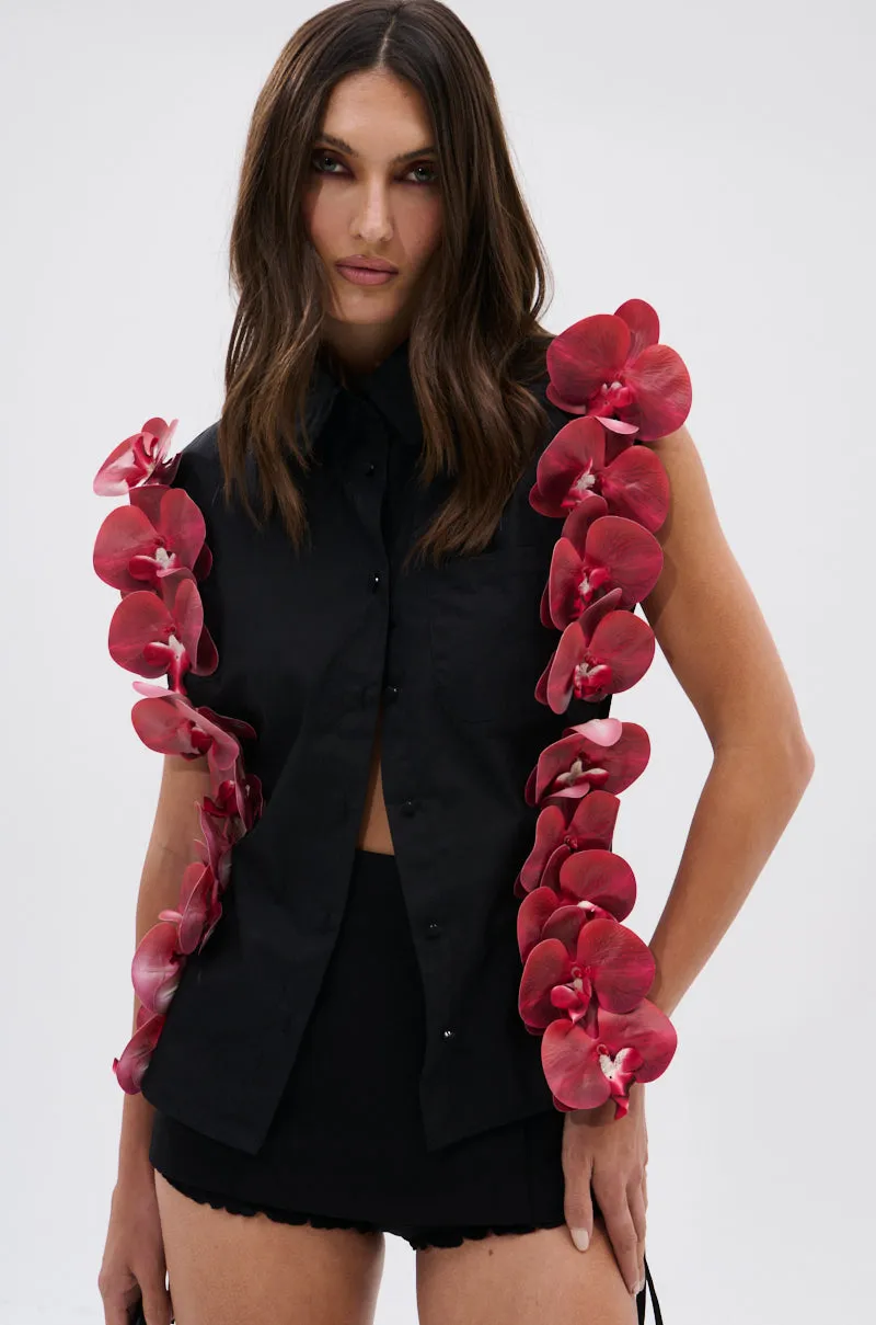 ROSE PETALS BUTTON DOWN sold by AKIRA product image thumbnail 5