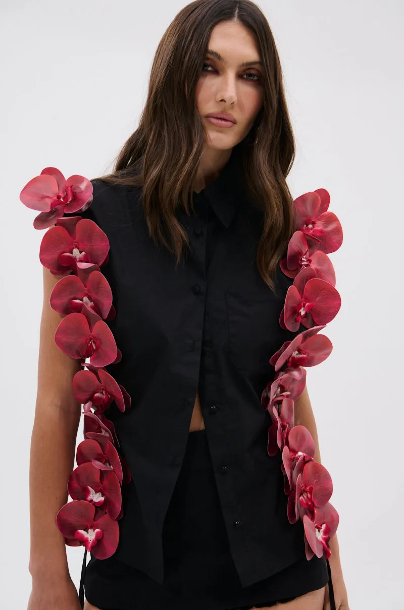 ROSE PETALS BUTTON DOWN sold by AKIRA product image thumbnail 4
