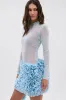 KELYN MESH MINI DRESS IN BLUE sold by AKIRA