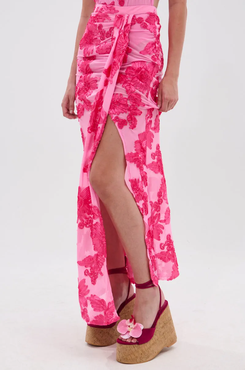 FLOWER GIRL MESH MAXI SKIRT sold by AKIRA product image thumbnail 4