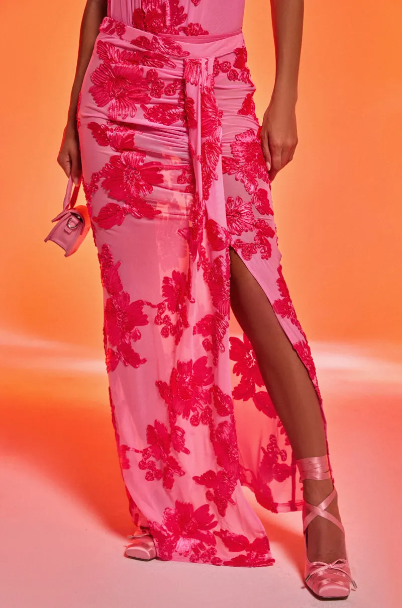 FLOWER GIRL MESH MAXI SKIRT sold by AKIRA product image thumbnail 2