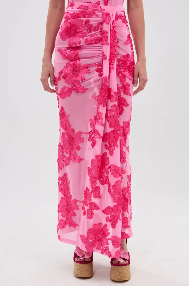 FLOWER GIRL MESH MAXI SKIRT sold by AKIRA product image thumbnail 5