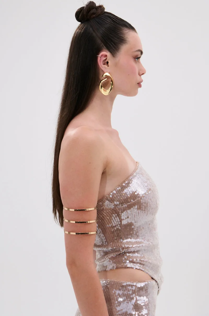 SPARKLE QUEEN SEQUIN BLOUSE sold by AKIRA product image thumbnail 4