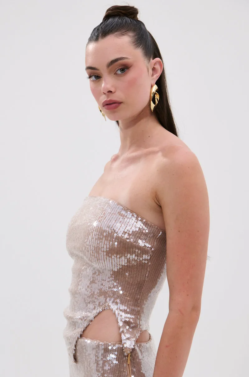 SPARKLE QUEEN SEQUIN BLOUSE sold by AKIRA product image thumbnail 5