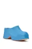 AZALEA WANG LEESHA BLUE PONY HAIR CHUNKY CLOG sold by AKIRA