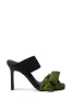 AZALEA WANG MENES BLACK PUFF DETAIL SANDAL sold by AKIRA