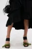 AZALEA WANG MENES BLACK PUFF DETAIL SANDAL sold by AKIRA