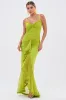 TATI RUFFLE MAXI DRESS IN LIME sold by AKIRA