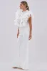 WALK THAT WALK RUFFLE JUMPSUIT IN WHITE sold by AKIRA