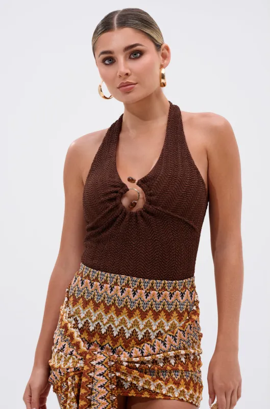 GROOVING AND MOVING BODYSUIT sold by AKIRA