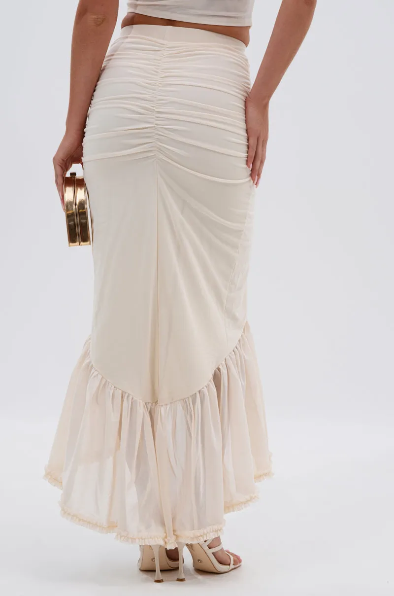 MELISSA MESH RUCHED SKIRT sold by AKIRA product image thumbnail 4