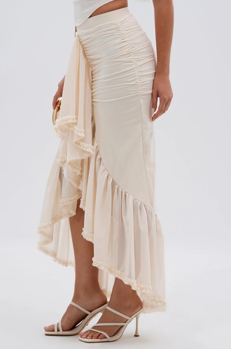 MELISSA MESH RUCHED SKIRT sold by AKIRA product image thumbnail 3