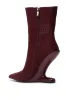 AZALEA WANG GLACIELLE BURGUNDY CROC BOOTIE sold by AKIRA