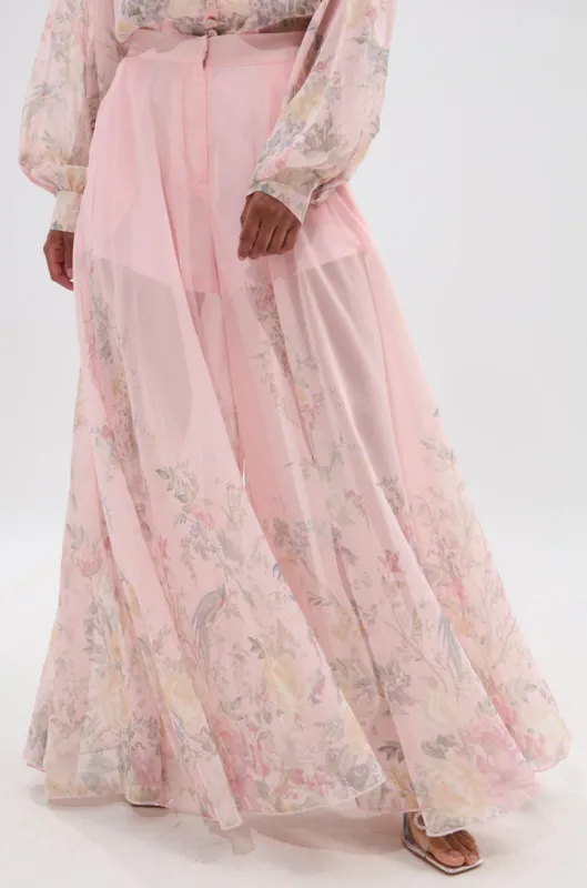 SIENNA FLORAL WIDE LEG TROUSER sold by AKIRA