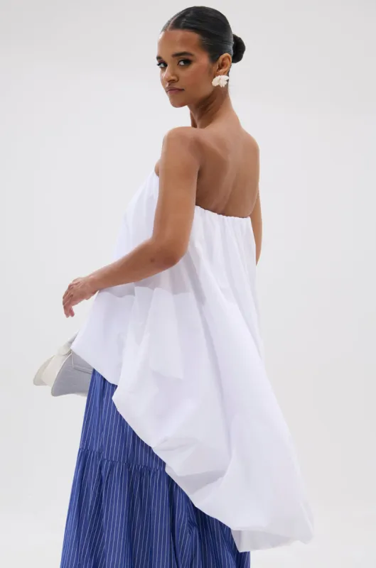 OFF THE SHOULDER HI-LOW TOP sold by AKIRA