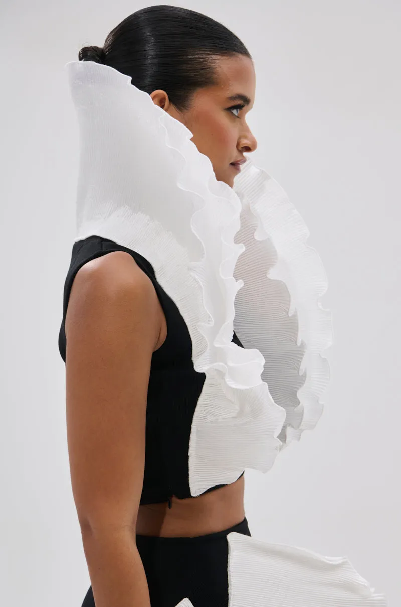 FASHION ICON RUFFLE BANDAGE BLOUSE sold by AKIRA product image thumbnail 4