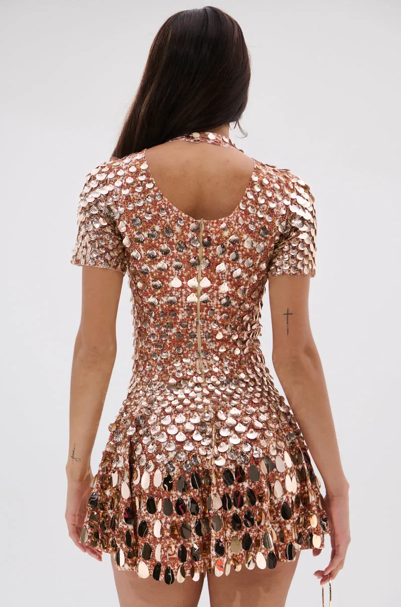 FAR FROM BASIC SEQUIN MINI DRESS sold by AKIRA product image thumbnail 5