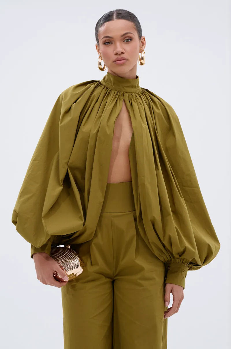 GOLD COAST BALLOON SLEEVE BLOUSE sold by AKIRA product image thumbnail 2