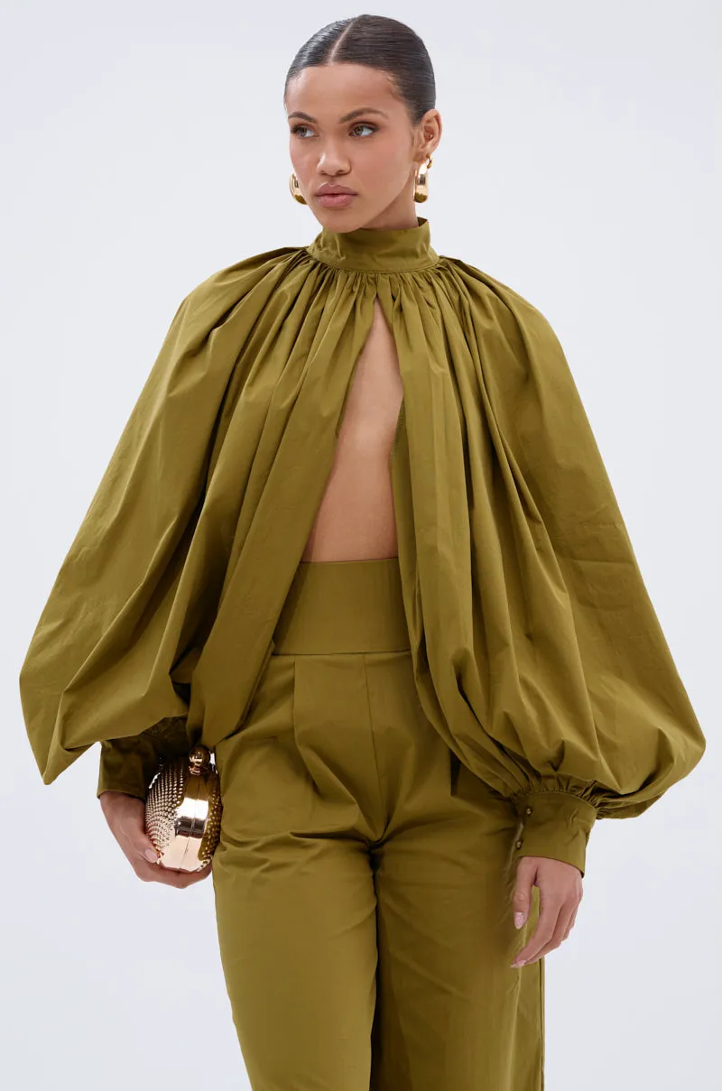 GOLD COAST BALLOON SLEEVE BLOUSE sold by AKIRA product image thumbnail 4