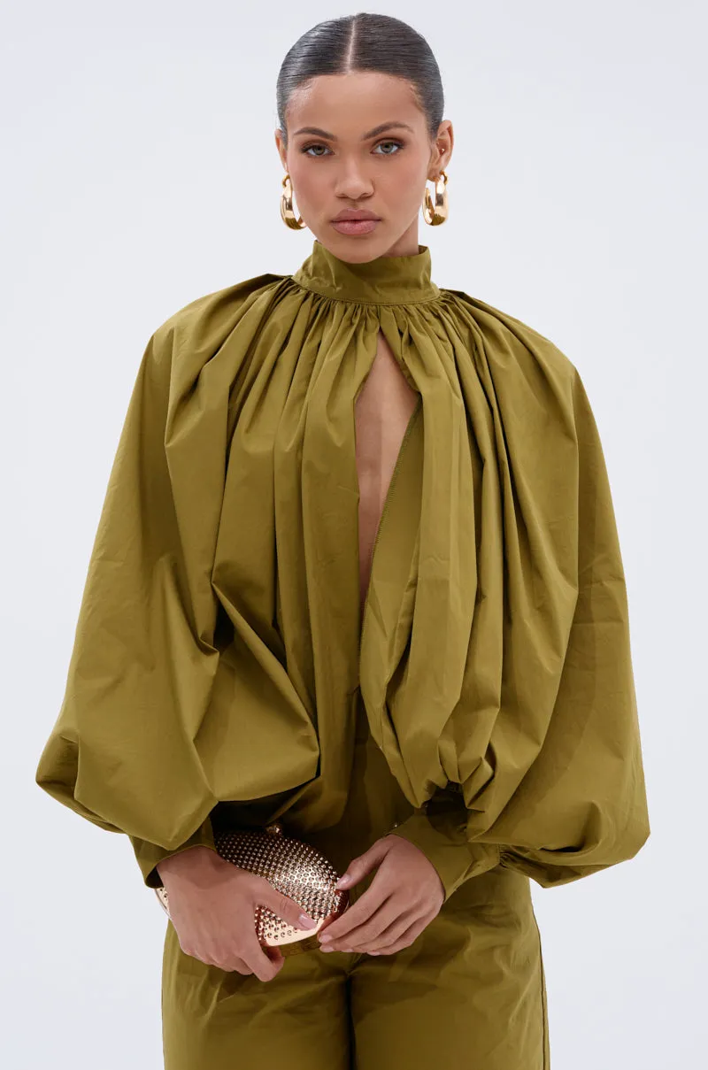 GOLD COAST BALLOON SLEEVE BLOUSE sold by AKIRA product image thumbnail 3
