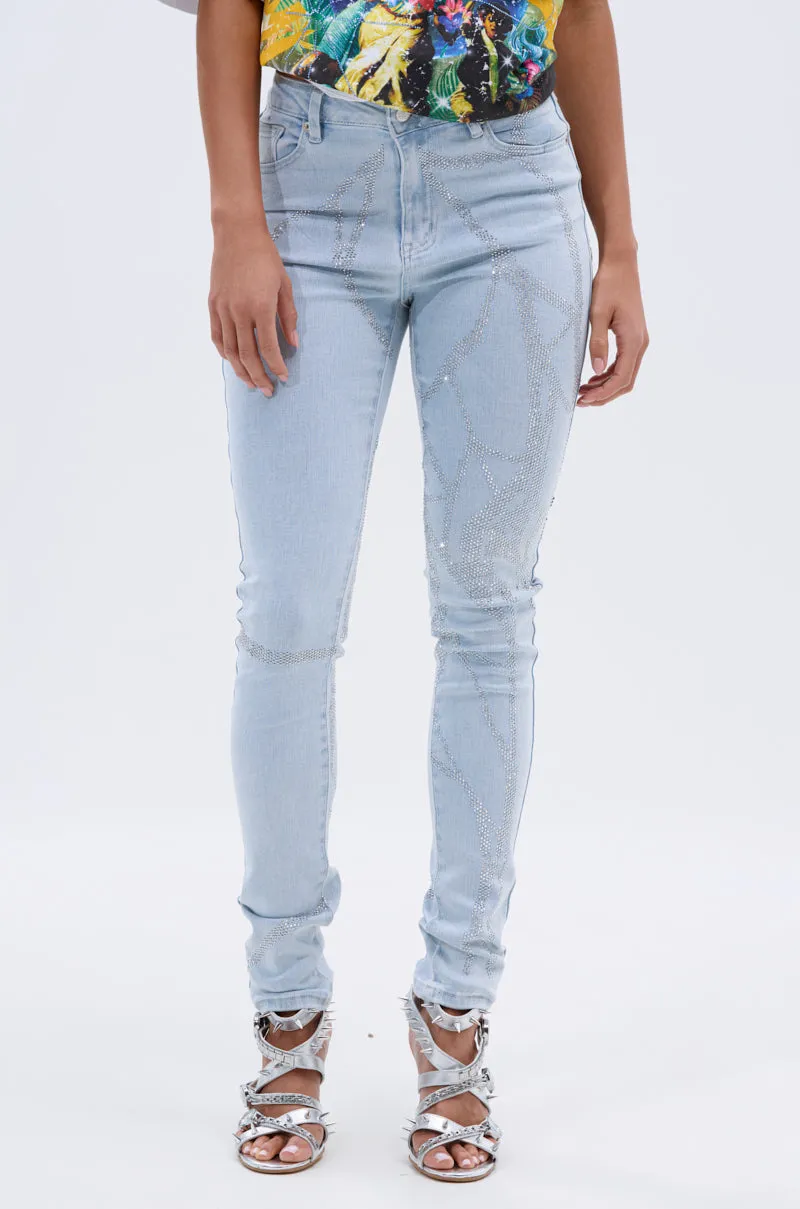 SPIDER GIRL SKINNY DENIM sold by AKIRA product image thumbnail 2