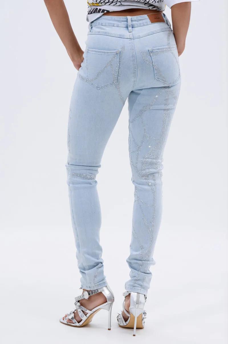 SPIDER GIRL SKINNY DENIM sold by AKIRA product image thumbnail 5