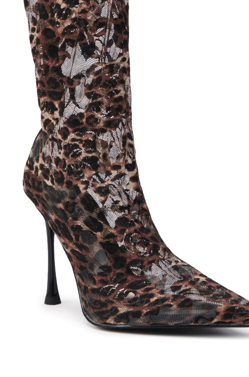 AZALEA WANG NICKLAS LEOPARD STILETTO BOOTIE sold by AKIRA product image thumbnail 5