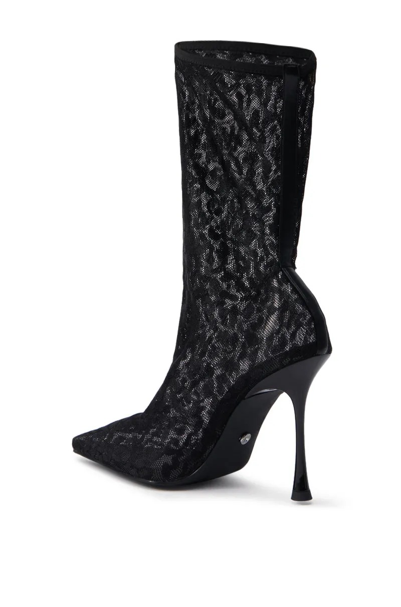 AZALEA WANG NICKLAS BLACK LEOPARD STILETTO BOOTIE sold by AKIRA product image thumbnail 5