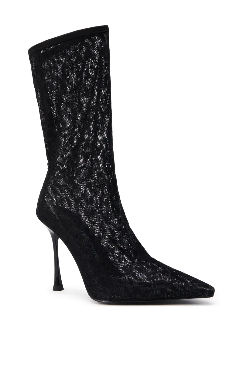 AZALEA WANG NICKLAS BLACK LEOPARD STILETTO BOOTIE sold by AKIRA product image thumbnail 4