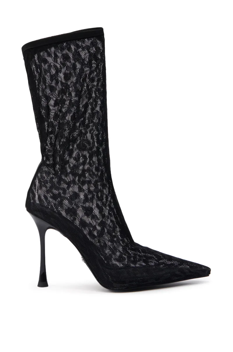 AZALEA WANG NICKLAS BLACK LEOPARD STILETTO BOOTIE sold by AKIRA product image thumbnail 3
