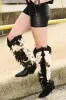 AZALEA WANG GWAYNE BLACK MULTI COW WESTERN BOOT sold by AKIRA