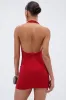CHARLOTTE HALTER MINI DRESS WITH RHINESTONES sold by AKIRA