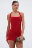 CHARLOTTE HALTER MINI DRESS WITH RHINESTONES sold by AKIRA