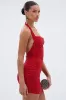 CHARLOTTE HALTER MINI DRESS WITH RHINESTONES sold by AKIRA