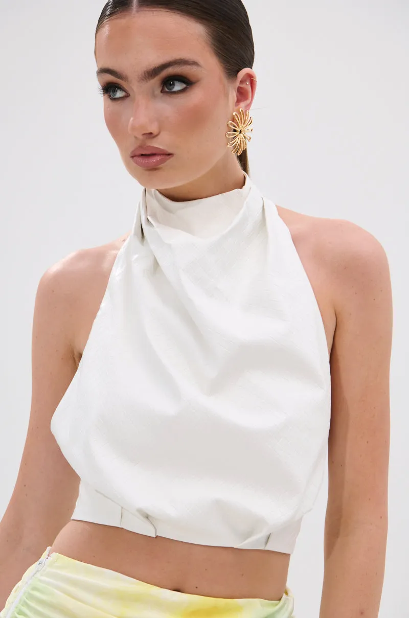 GOING NO WHERE HALTER BLOUSE sold by AKIRA product image thumbnail 4