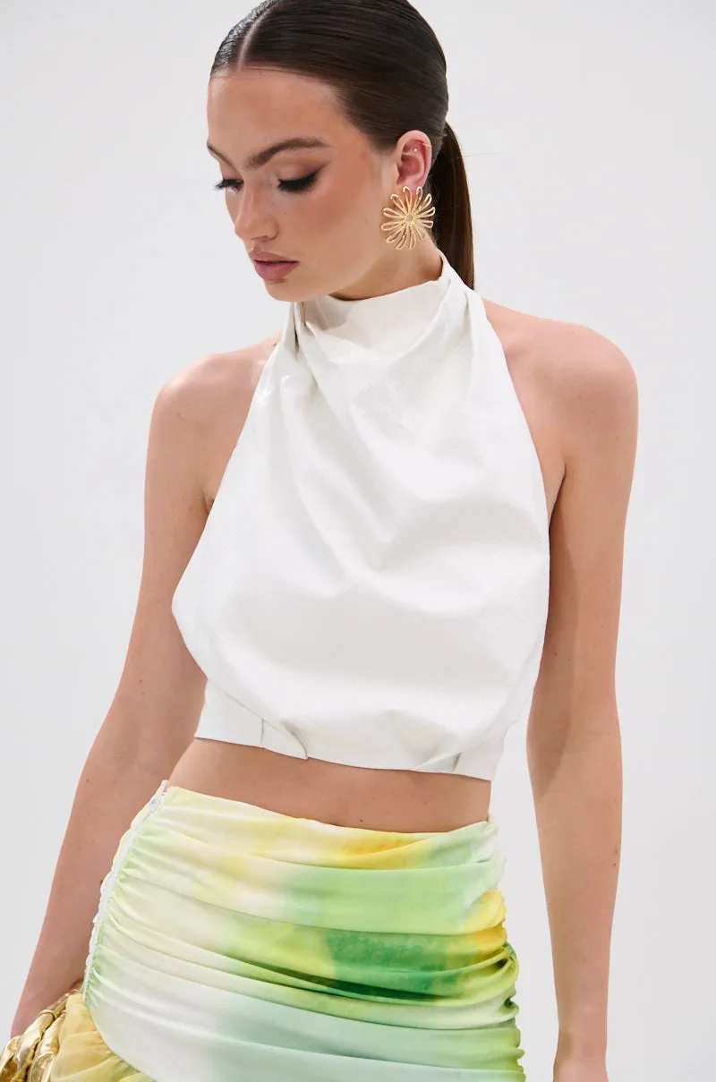 GOING NO WHERE HALTER BLOUSE sold by AKIRA product image thumbnail 3