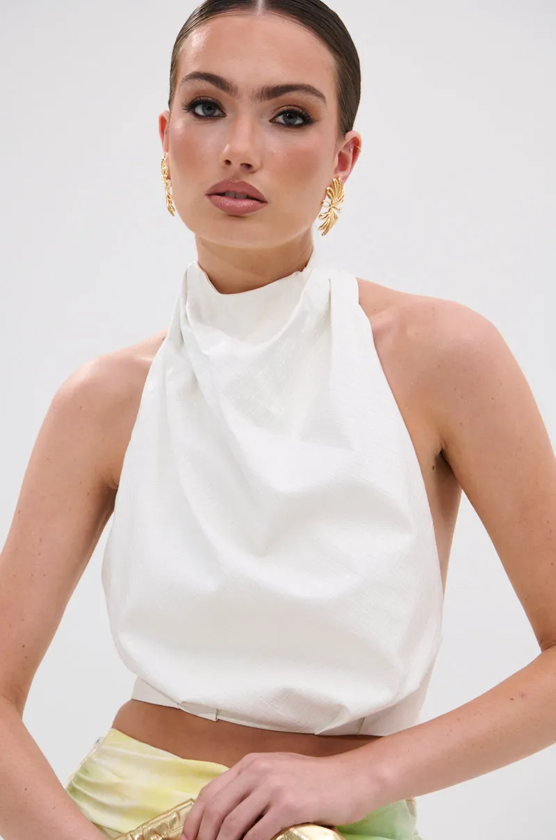 GOING NO WHERE HALTER BLOUSE sold by AKIRA product image thumbnail 2