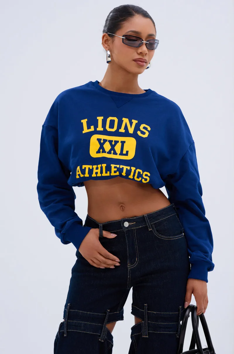 CHICAGO ATHLETIC CROP SWEATSHIRT sold by AKIRA